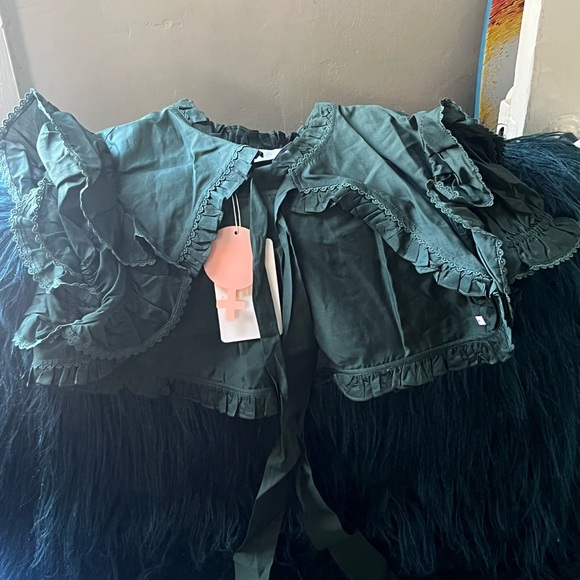 Selkie High Court Green Balsam Dress Large Silk Cotton - Picture 11 of 14